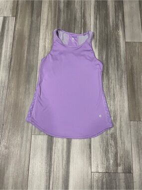 Champion Lavender High Neck Workout Tank Top mesh sides & neckline size XS